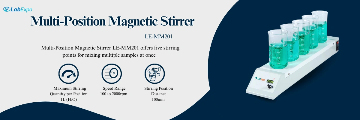 Multi-Position Magnetic Stirrer LE-MM201