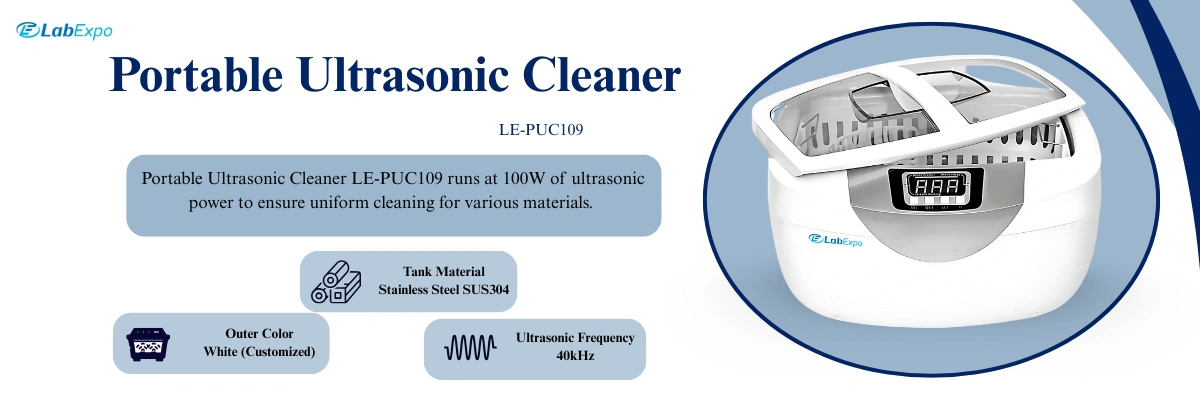 Portable Ultrasonic Cleaner LE-PUC109