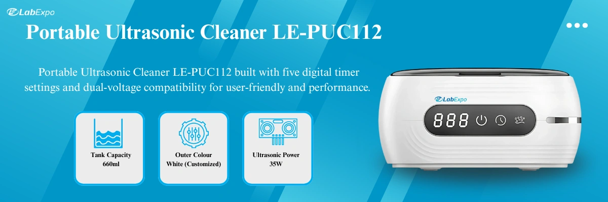 Portable Ultrasonic Cleaner LE-PUC112
