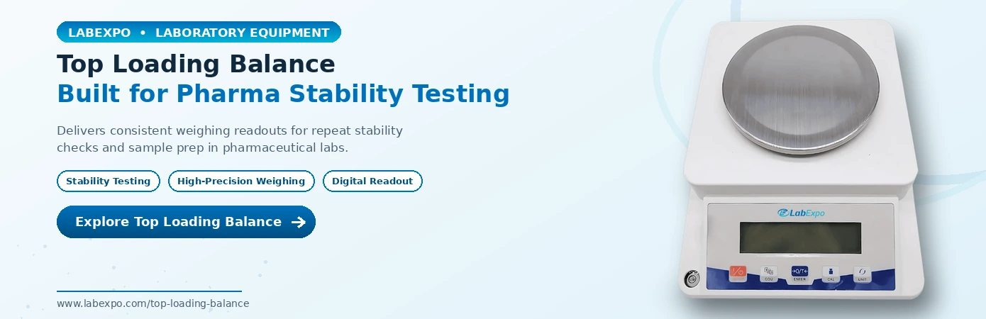 Top Loading Balance Used for Stability Testing in Pharmaceutical Labs