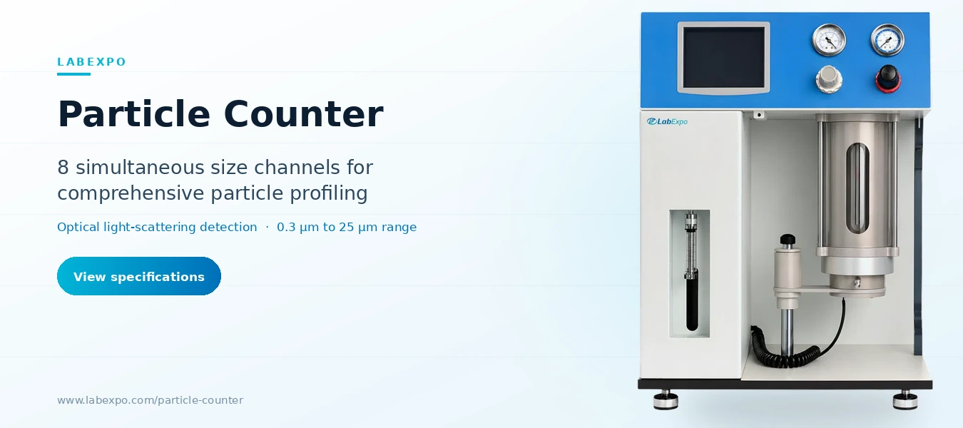 Particle Counter Features 8 Simultaneous Size Channels for Comprehensive Profiling