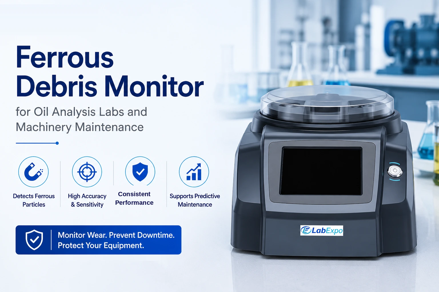 Ferrous Debris Monitor for Oil Analysis Labs and Machinery Maintenance