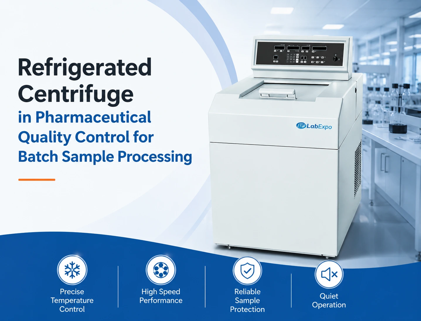 Refrigerated Centrifuge in Pharmaceutical Quality Control for Batch Sample Processing