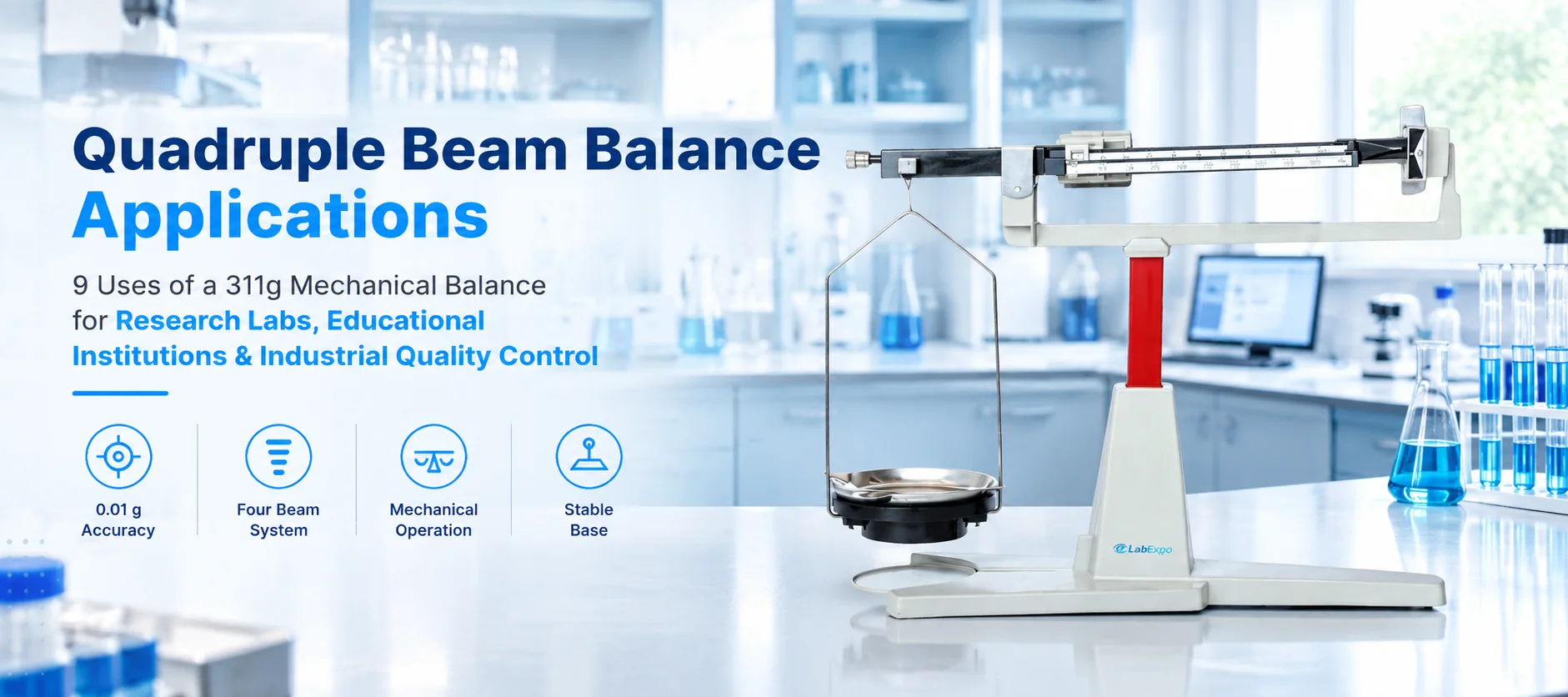 Quadruple Beam Balance Applications 9 Uses of a 311g Mechanical Balance for Research Labs  Educatio