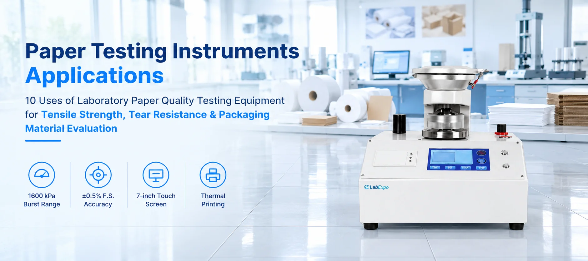 Paper Testing Instruments Applications 10 Uses of Laboratory Paper Quality Testing Equipment for Te