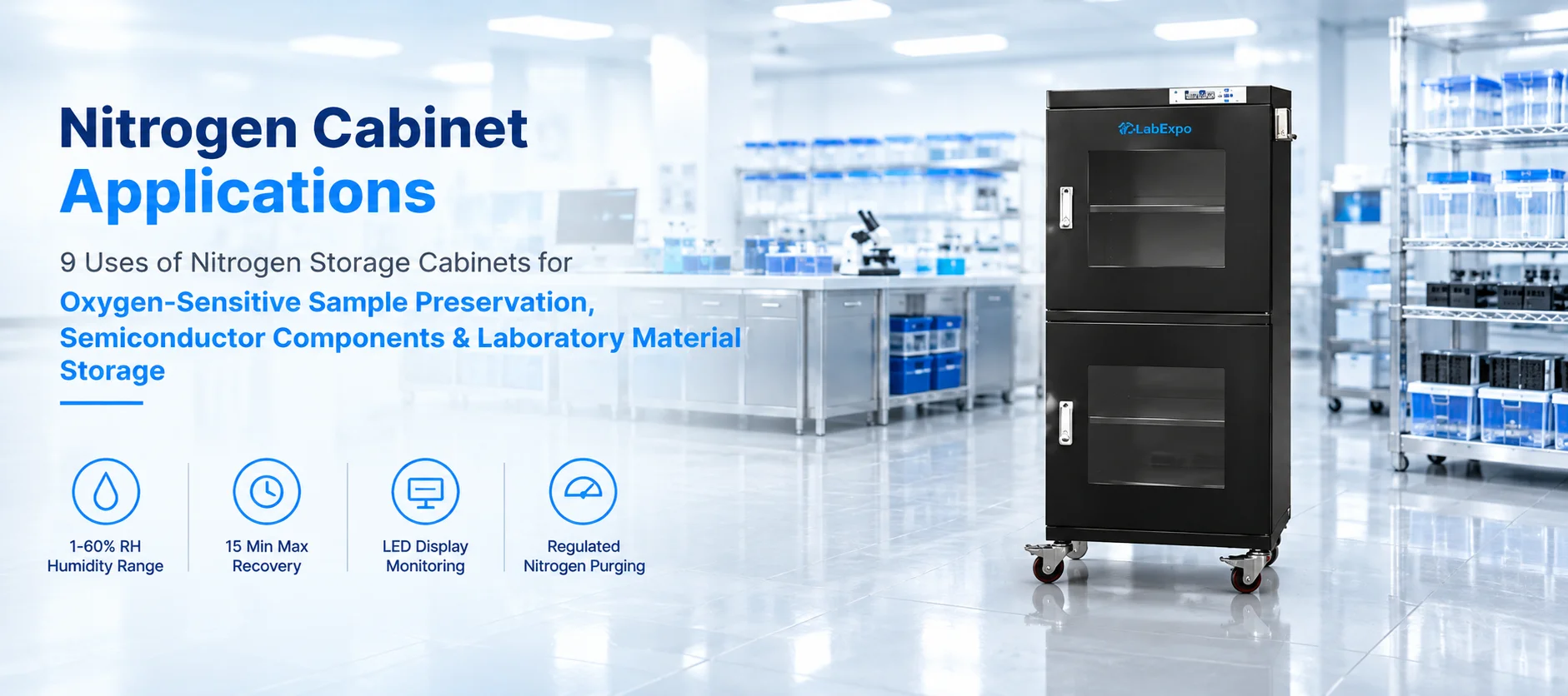 Nitrogen Cabinet Applications  9 Uses for Sample  Semiconductor   Lab Storage