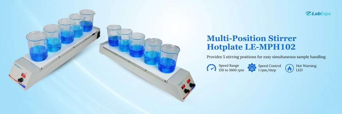 Multi-Position Stirrer Hotplate LE-MPH102